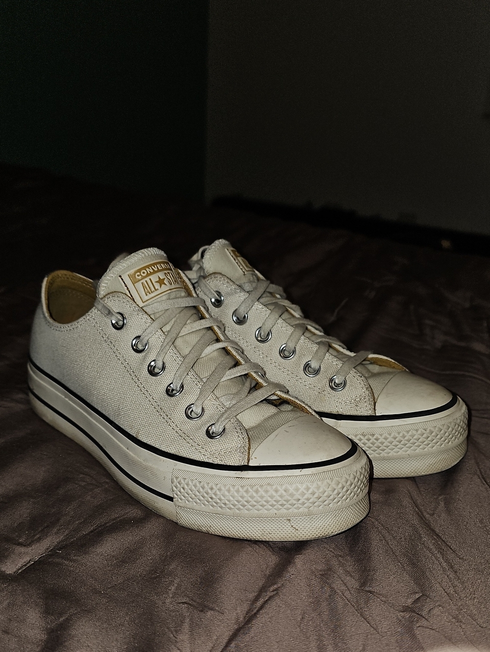 Platform Converse Offwhite Size 8.5